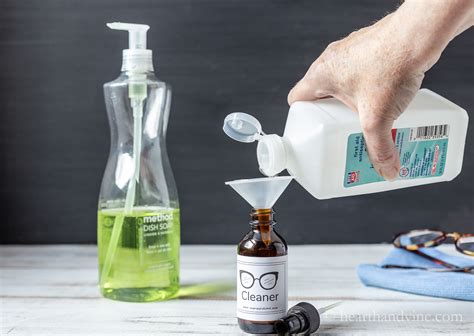 rubbing alcohol to clean eyeglasses.